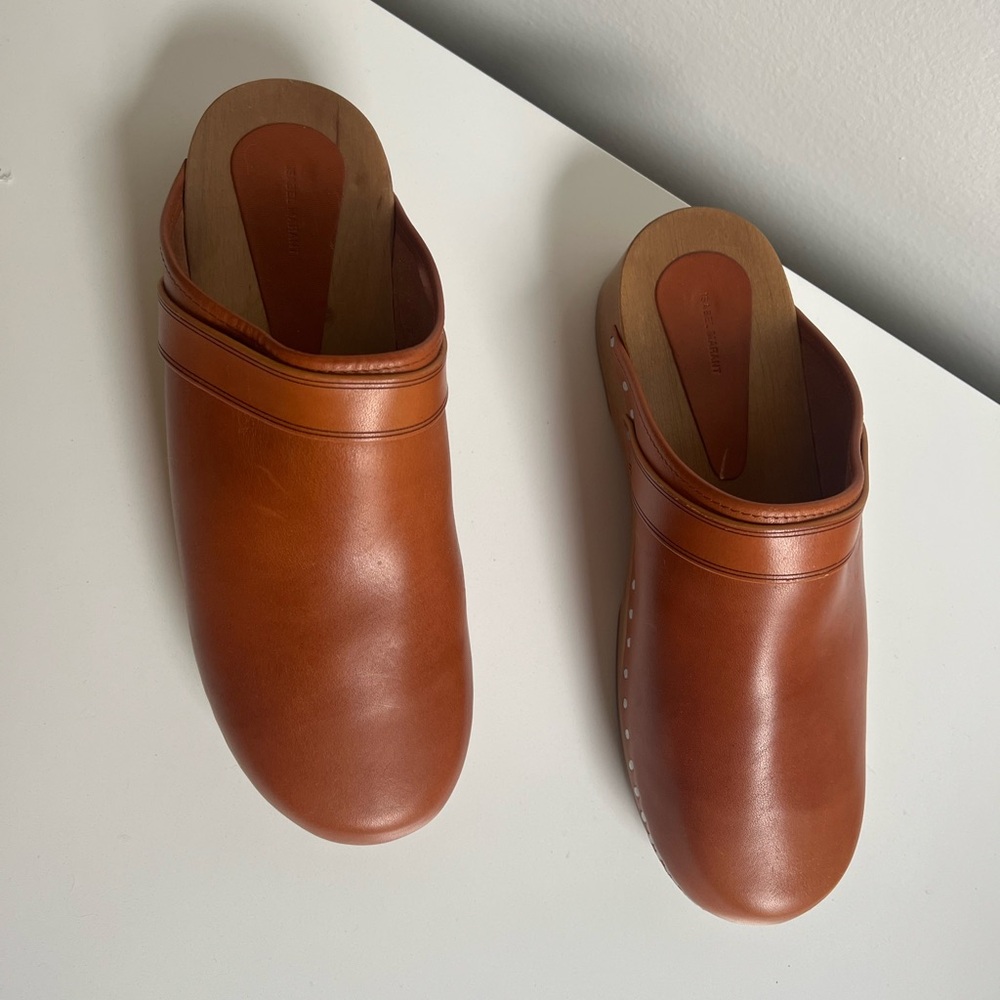 Original Isabel Marant Leather Clogs - Picture 3 of 15